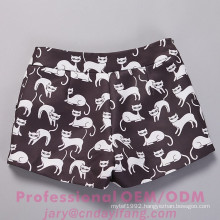 Latest fashional OEM printing cat vintage short pants